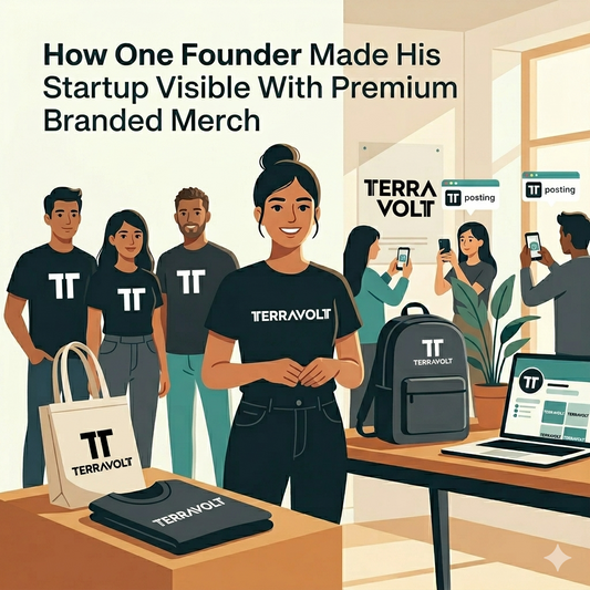 How One Founder Made His Startup Visible With Premium Branded Merch
